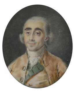 745.  ESCUELA ESPAÑOLA. H. 1800Retrato de caballero