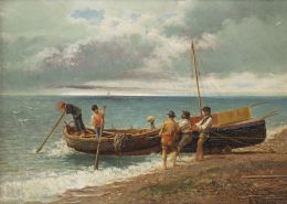 815.  MANUEL MUÑOZ CASAS (n. ca. 1859-?)Pescadores