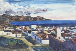 858.  LUIS GARCÍA - OCHOA (San Sebastián, 1920 - 2019)Pueblo costero