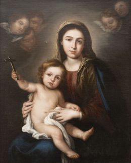 785.  JUAN DE DIOS FERNÁNDEZ (1745- 1800)Virgen con Niño.