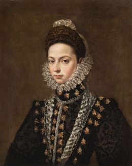 804.  ESCUELA ESPAÑOLA, H. 1585Retrato de la infanta Catalina Micaela (Madrid, 1567- Turín, 1597)h. 1585