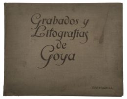 853.  Libro con las litografías de Goya  de Miguel Velasco y Agui