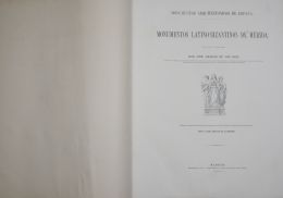 851.  Monumentos latino-bizantinos de Mérida por el Excmo. e Illm