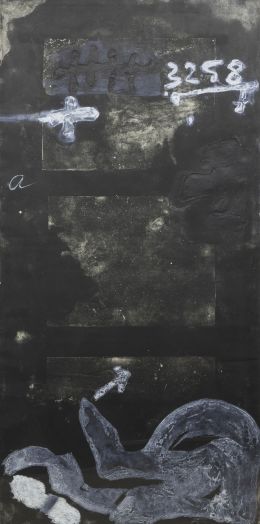 960.  ANTONI TÀPIES (Barcelona, 1923 - 2012)
Signes sobre porta,