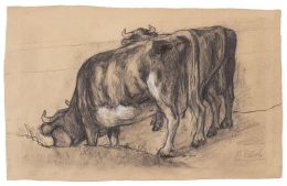 855.  NICANOR PIÑOLE (Gijón 1878 - 1978)
Vacas