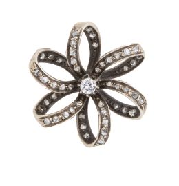 37.  Broche flor de diamantes S. XIX