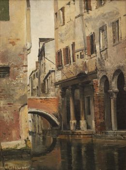 892.  JOSEP MARQUÉS GARCÍA (Tarragona, 1862 – 1936)
Canal de Ven