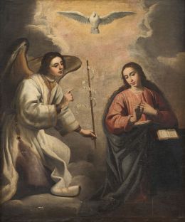 789.  JUSEPE LEONARDO (Calatayud, 1601-Zaragoza, c.1653)Anunciación