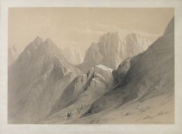 752.  DAVID ROBERTS (Stockbridge, 1796-Londres,1864)"Ascent of the lower range of Sinai" y "Enedi"