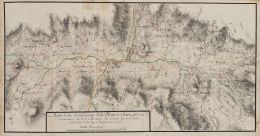 768.  ESCUELA ESPAÑOLA, H. 1820Mapa manuscrito de la Frontera Hispano Portuguesa