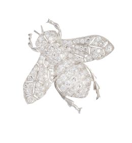 345.  Broche abeja de brillantes