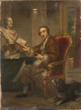 800.  ANTON RAFAEL MENGS (1728-1779)Retrato de John Lord Brudenell (1735-1770), marqués de Monthermer (1758)