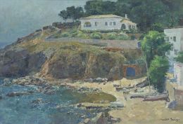 897.  JOSEP MARÍA MALLOL I SUAZO (Barcelona, 1910 - Barcelona, 1986)Vista de cala