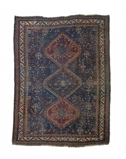 Alfombra tribal Khamseh.Sur de Irán, h. 1900