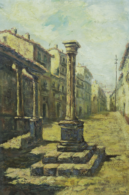 MARCELIANO SANTA MARÍA (Burgos, 1866-Madrid, 1952)Plaza de 