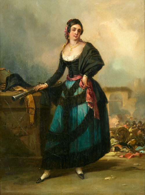 EUGENIO LUCAS VELÁZQUEZ (Madrid, 1817 - 1870)“Dolores, la 