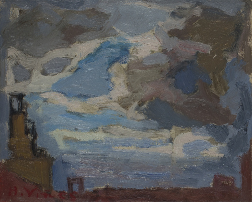 HERNANDO VIÑES (París, 1904 - 1993)Cielo de Madrid