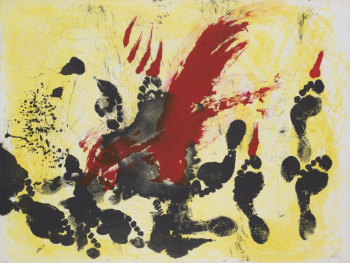 ANTONI TÀPIES (Barcelona, 1923 - 2012)La taca vermella, 19