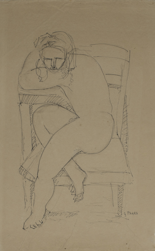 GINÉS PARRA (Zurgena, Almería, 1895 - París, 1960)Desnudo 