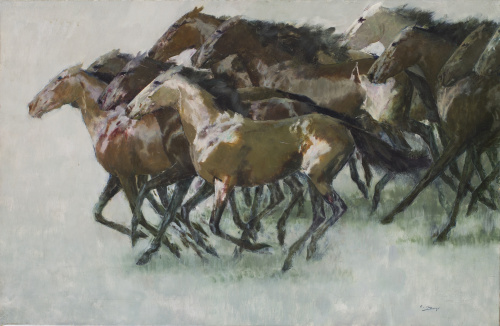 RICARDO ARENYS (Barcelona, 1914-1977)Caballos