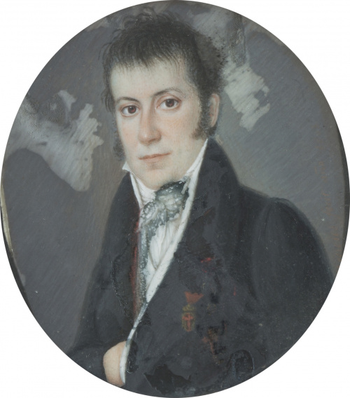 JOSÉ DELGADO MENESES (1775-1855)Retrati de caballero de la