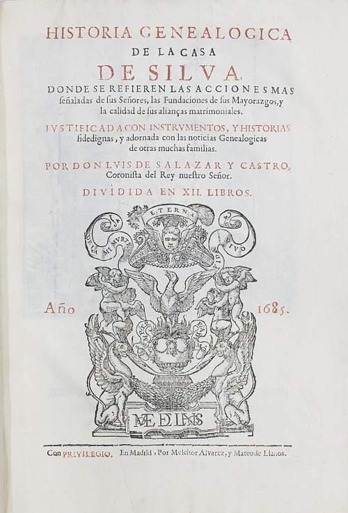 LUIS DE SALAZAR Y CASTRO (1658-1734)“Historia Genealogica 