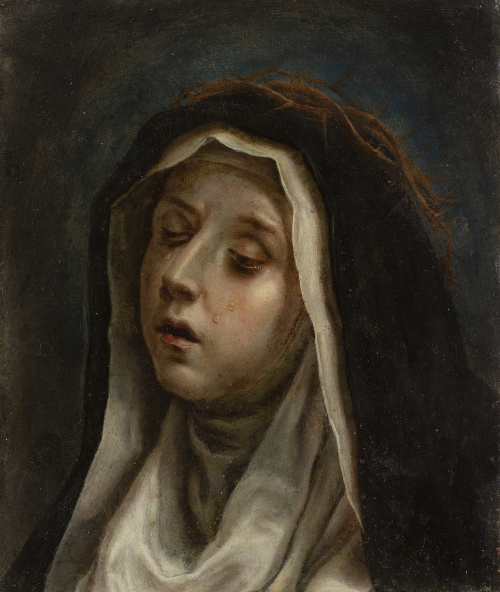 TALLER DE CARLO DOLCI  (Florencia, 1616- 1686)Santa Catal