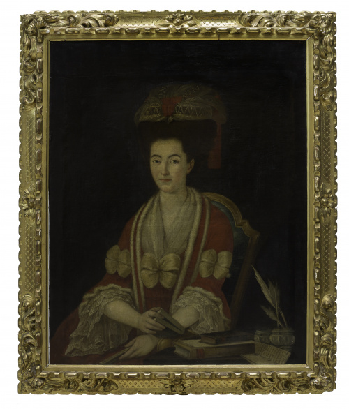 RUBIRA (Escuela española, h. 1800)Retrato María Velarde y 