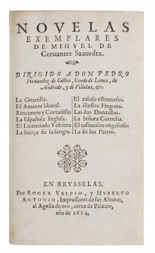 MIGUEL DE CERVANTES Y SAAVEDRA (1547 - 1616)“Novelas exemp