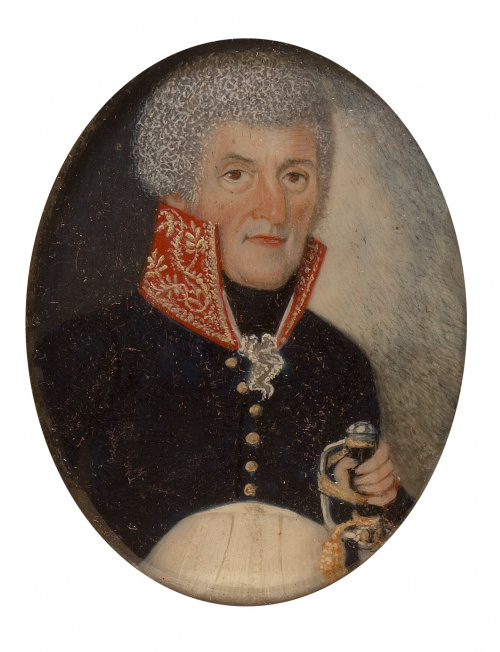 ESCUELA CENTROEUROPEA, H. 1800Retrato de militar con espad