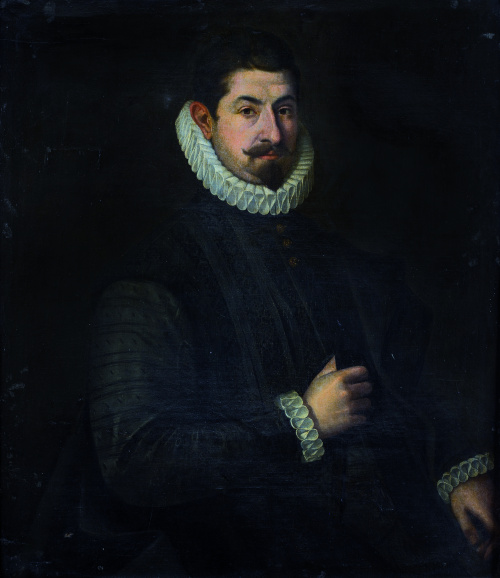 ESCUELA ESPAÑOLA, H. 1630Retrato de caballero con gola