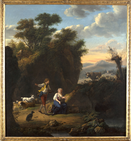 SEGUIDOR DE JOHAN HEINRICH ROOS (1631-1685)Escena pastoril