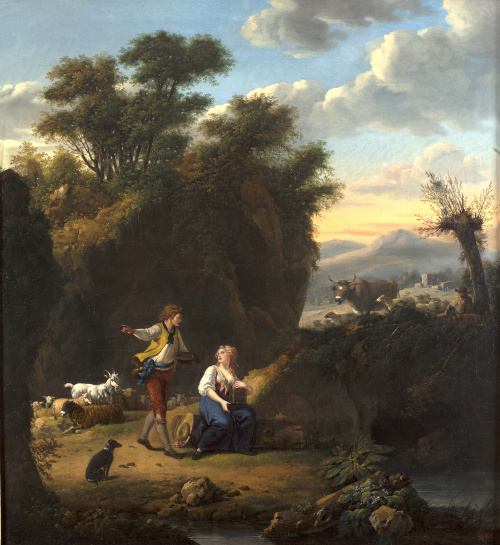 SEGUIDOR DE JOHAN HEINRICH ROOS (1631-1685)Escena pastoril