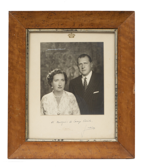 Fotografía de Don Juan de Borbón (1913 - 1993) y Doña María