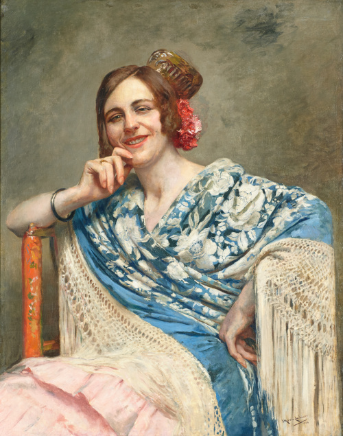 JOSÉ MORENO CARBONERO (Málaga, 1860-Madrid, 1942)De feria