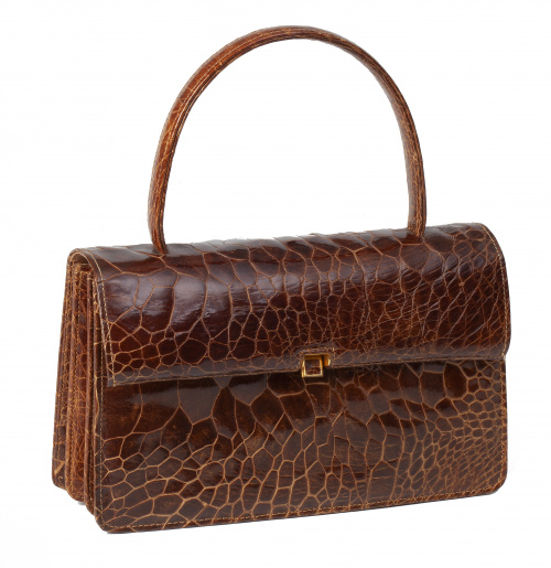 Bolso cocodrilo marron new arrivals