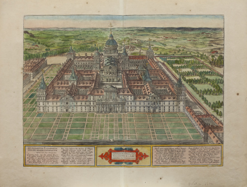 ABRAHAM ORTELIUS (Amberes, 1527- 1598)Mapa del Escorial: 