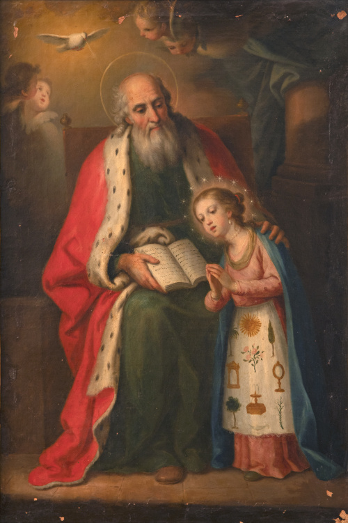 ATRIBUIDO A JOSE VERGARA (Valencia, 1726-1799)San Joaquín