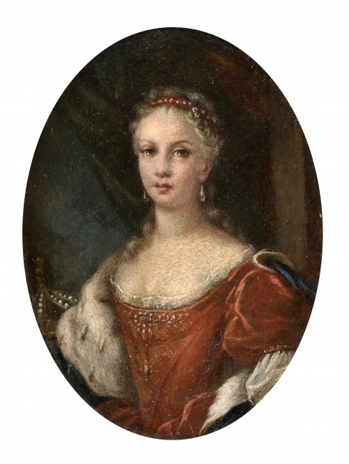 ESCUELA NAPOLITANA, H. 1750Retrato de María Amalia de Saj