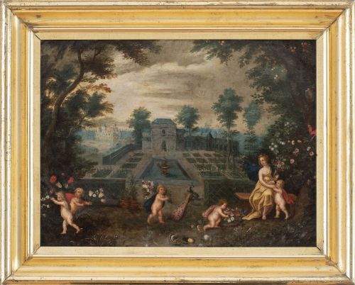 CÍRCULO DE PEETER VAN AVONT (1600- 1652)Flora y puttis en