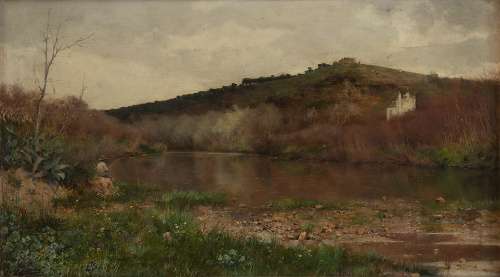 CASIMIRO SAINZ (Santander, 1853 - Madrid, 1898)Paisaje co