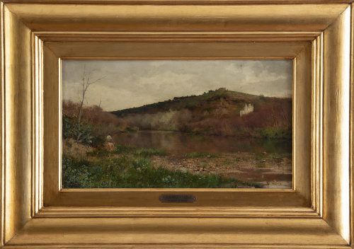 CASIMIRO SAINZ (Santander, 1853 - Madrid, 1898)Paisaje co