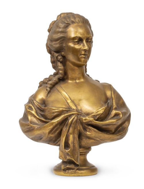 La Princesa de Lamballe.Busto de bronce dorado.Francia,