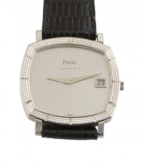 Reloj PIAGET años 80 en oro blanco mate de 18K. Numero 1342