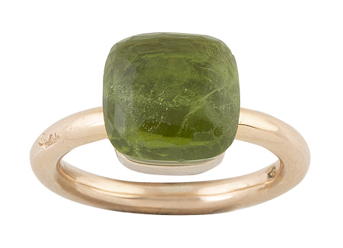 Sortija POMELLATO con peridoto cuadrangular facetado