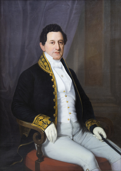 ANTONIO MARÍA ESQUIVEL (Sevilla, 1806-Madrid, 1857)Retrat