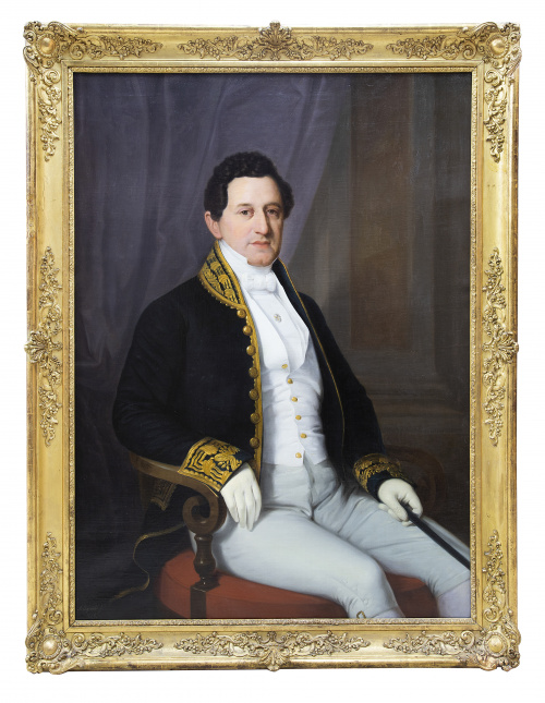 ANTONIO MARÍA ESQUIVEL (Sevilla, 1806-Madrid, 1857)Retrat