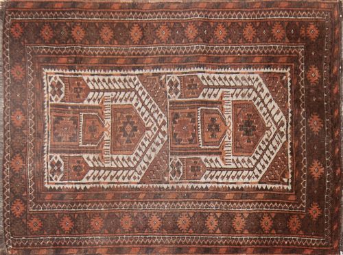 Alfombra paquistaní en lana de decoración geométrica de cam