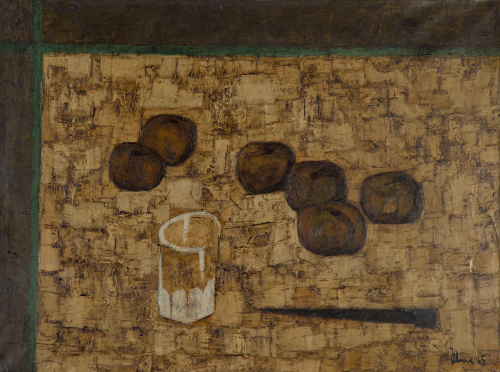 RAFAEL ILLANA (Barcelona, 1940)Vasos con manzanas, 1965