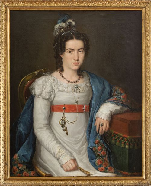 CARLOS BLANCO EL SERENO (Cádiz, 1780-?, 1846)Retrato de d